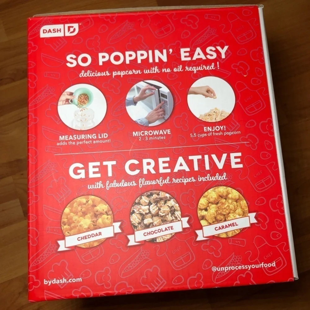 DASH Popcorn Popper for Fresh Movie Theater Style Popcorn at Home